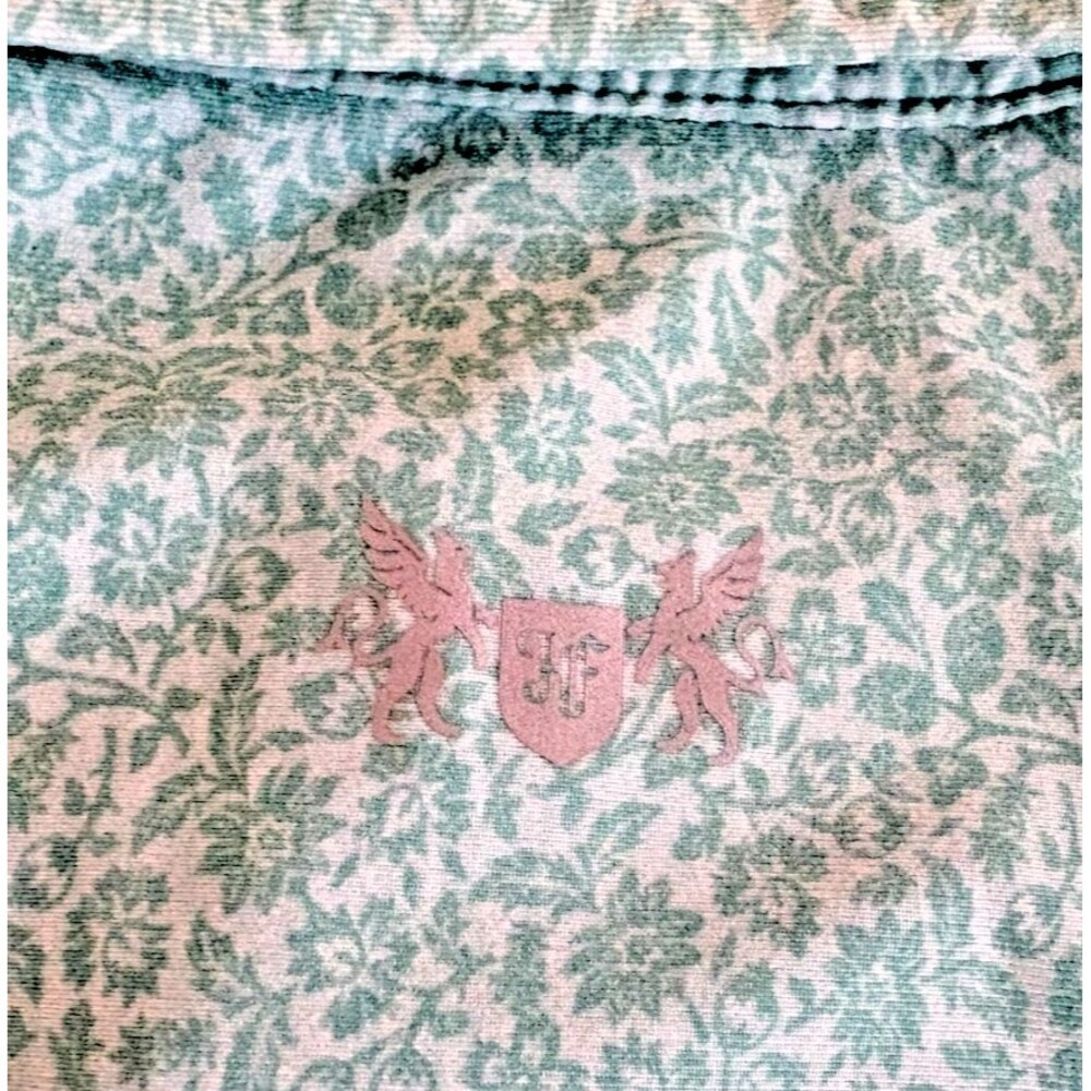 Hickey Freeman Shirt Mens XL Green Floral Polo Golf Short Sleeve Stretch EUC - Picture 7 of 10
